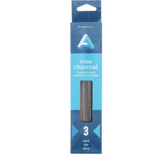 Charcoal Vine Thin Hard 3/Box