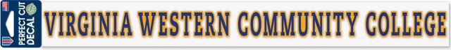 Virginia Western Community College 2'' x 17'' Perfect Cut Decal