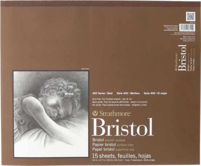 Bristol 400 Series 2Ply Smooth 14X17 Tape Bound 15/Sheets