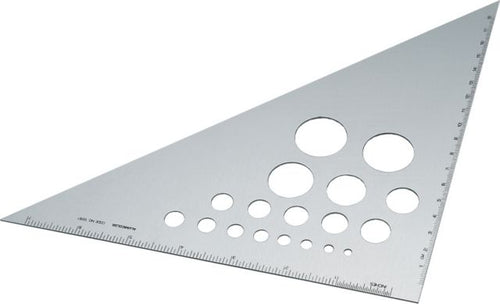 ALUMINUM TRIANGLE 45/90-DEGREE 8-INCH
