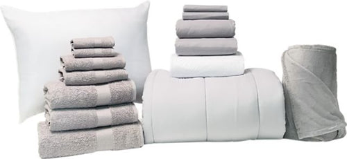 Essential 17pc Twin XL Bundle in Harbor Slate - SHIPS 8/1 FOR IN-STORE PICKUP ON FALL MOVE-IN WEEKEND.